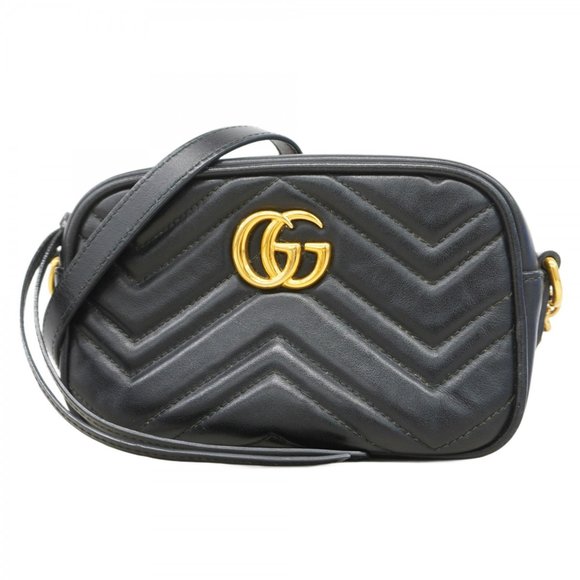 Gucci Marmont Black Leather shoulder - Picture 1 of 10